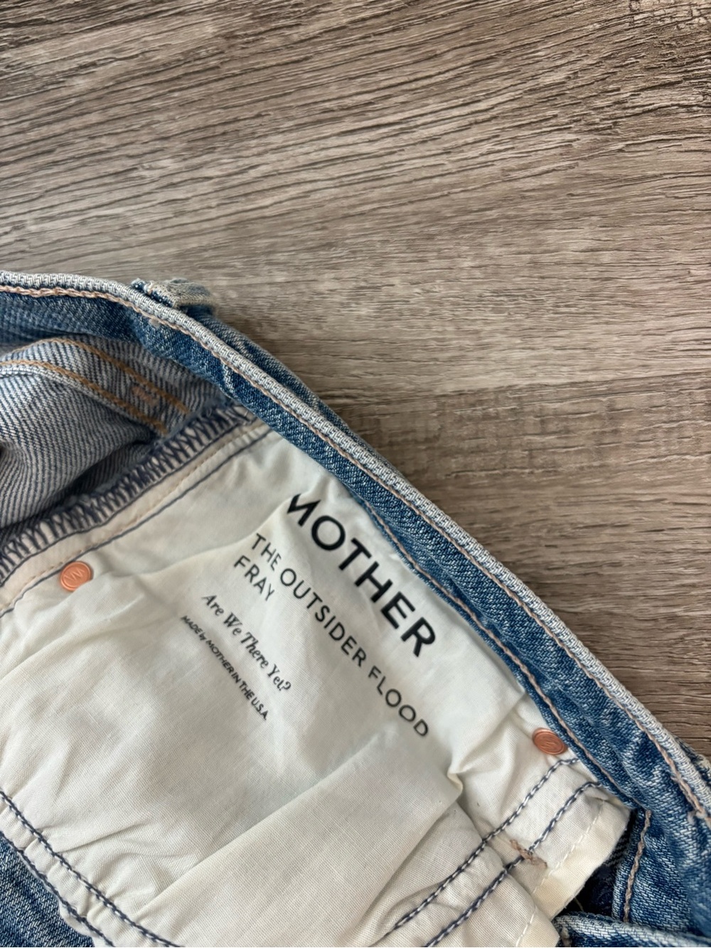 MOTHER The Outsider Flood Fray Are We There Yet size 29 Mother Superior Jeans - Picture 8 of 10